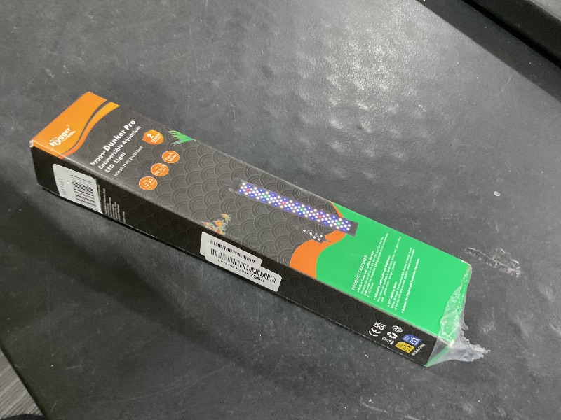 Photo 1 of hygger Submersible LED Aquarium Light, 11W 12 in 24/7 Mode Fish Tank Light with 5 Rows Beads, with Timer 9 Colors and Adjustable Brightness, IP68 Waterproof Full Spectrum Light for 13-23 inch Tank