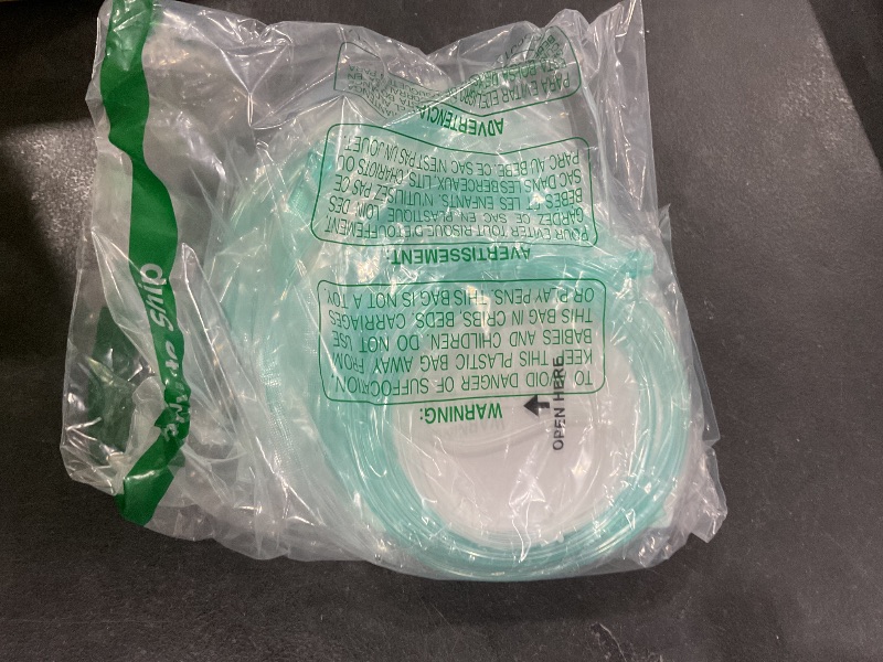 Photo 1 of 10 Pack High-Flow Ultra Soft Nasal Oxygen Cannula, Green Crush Resistant Tubing with Standard Connection 6.6 Feet