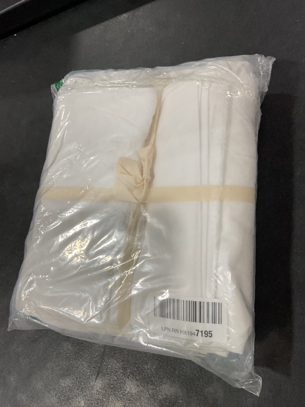Photo 1 of BESTOUCH Duvet Cover Set 100% Washed Cotton Linen Feel Super Soft Comfortable Chic Lightweight 3 PCs Home Bedding Set Solid Bright White Queen