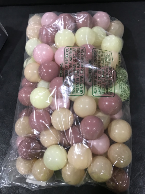 Photo 1 of Realhaha Ball Pit Balls 100 Play Balls Plastic Balls for Baby Girls Toddlers Kids Play Tent Pool Playhouse Playpen Party Decoration, Pink Yellow