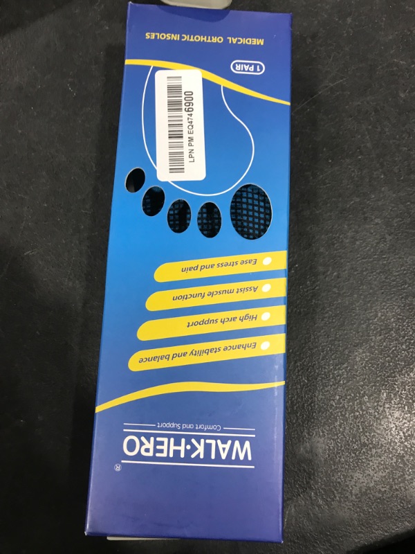 Photo 1 of Inserts Relieve Plantar Fasciitis - Flat Feet Insoles Arch Supports, Orthotic Insoles for Foot Pain Arch Pain Reduce Muscle Fatigue Absorb Shock (Mens 6-6 1/2 | Womens 8-8 1/2)