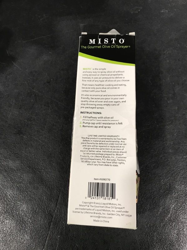 Photo 1 of Misto Oil Sprayer, Frosted Glass, 7.75 Inch