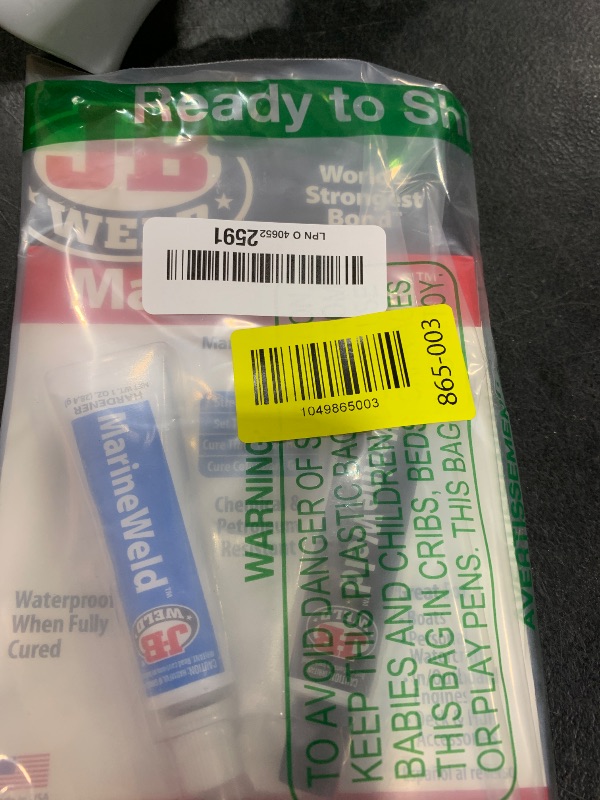 Photo 1 of J-B Weld 8272 MarineWeld Marine Epoxy - 2 oz.