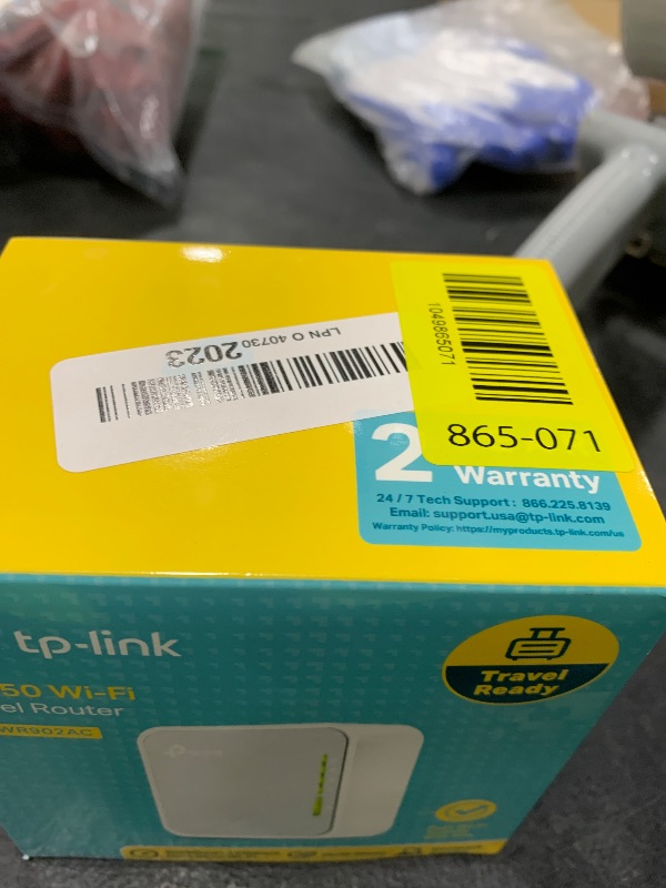 Photo 1 of TP-Link AC750 Wireless Portable Nano Travel Router(TL-WR902AC) - Support Multiple Modes, WiFi Router/Hotspot/Bridge/Range Extender/Access Point/Client Modes, Dual Band WiFi, 1 USB 2.0 Port