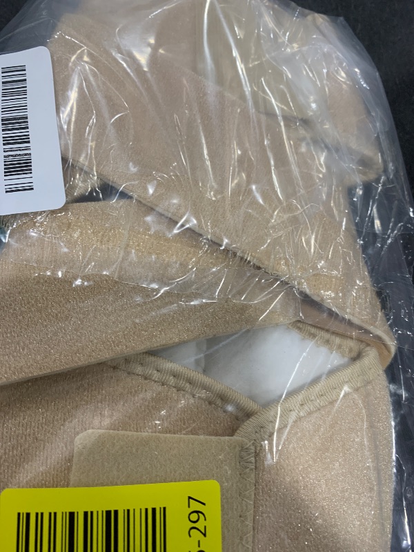 Photo 1 of Castor Oil Pack Wrap For Foot Ankle Wrap Foot Wrap For Plantar Fasciitis Relief Foot Pain Relief,Adjustable Breathable Compression Ankle Support,Beige,Size M,Castor Oil Not Included,1 Per Pack