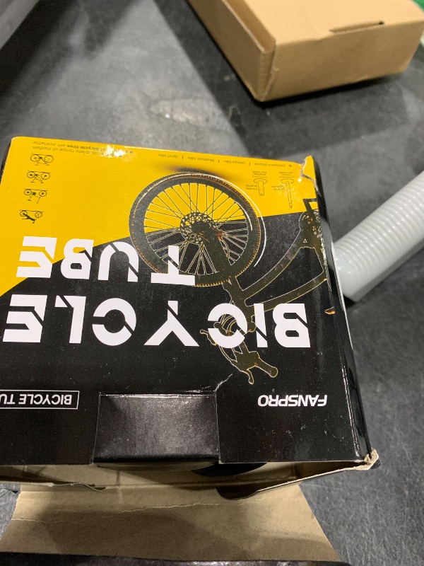 Photo 1 of FANSPRO 2 Pack of 20 Inch Bike Tube 20x2.125 20x2.20 20x2.25 20x2.30 20x2.35 20x2.40 Heavy Duty Bicycle Tube with 2 Tire Levers, 32mm Schrader Valve Premium Quality Butyl Inner Tube