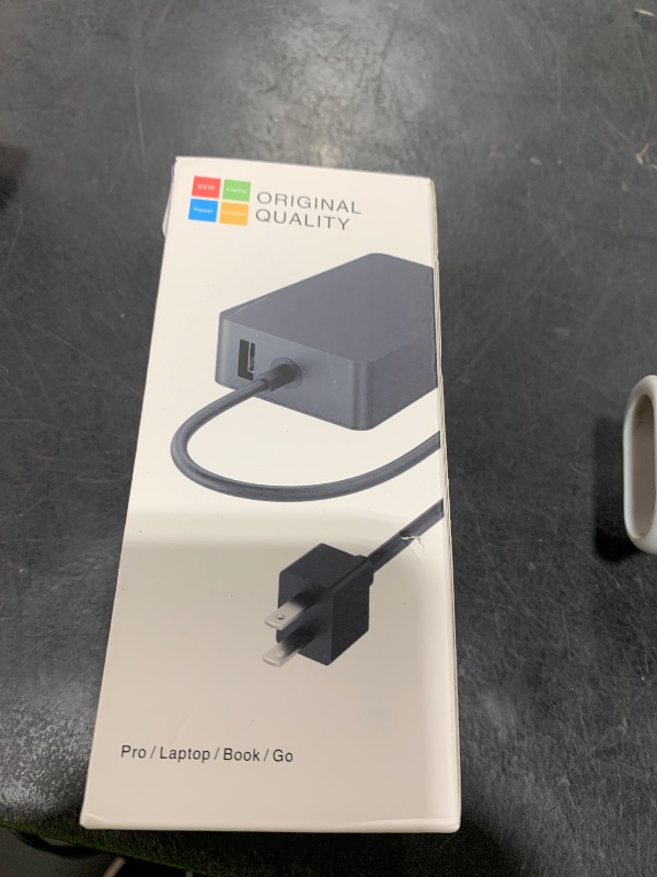 Photo 1 of 65W Charger Compatible with Microsoft Surface Pro 11, 10, 9, 8, 7+, 7, 6, 5, 4, 3, X, Power Adapter for Windows Surface Laptop 7/6/5/4/3/2/1, Go Tablet, Book 3/2/1, Support 44W, 36W, LED, 10FT