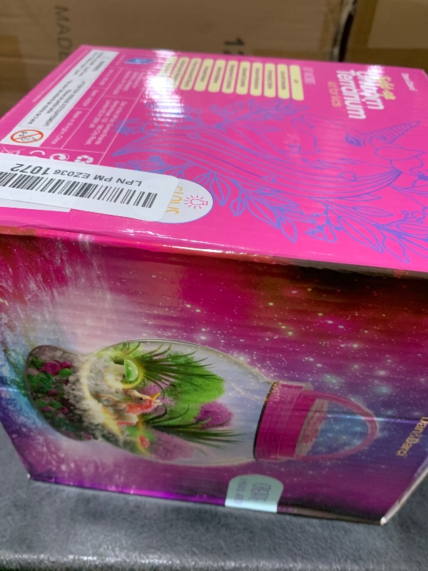 Photo 1 of Dan&Darci Light-Up Unicorn Terrarium Kit for Kids - Kid Birthday Gifts - Best Unicorn Toys & Activities Kits Presents - Arts & Crafts for Little Girls & Boys Age 4 5 6 7 8-12 Year Old Girl Gift