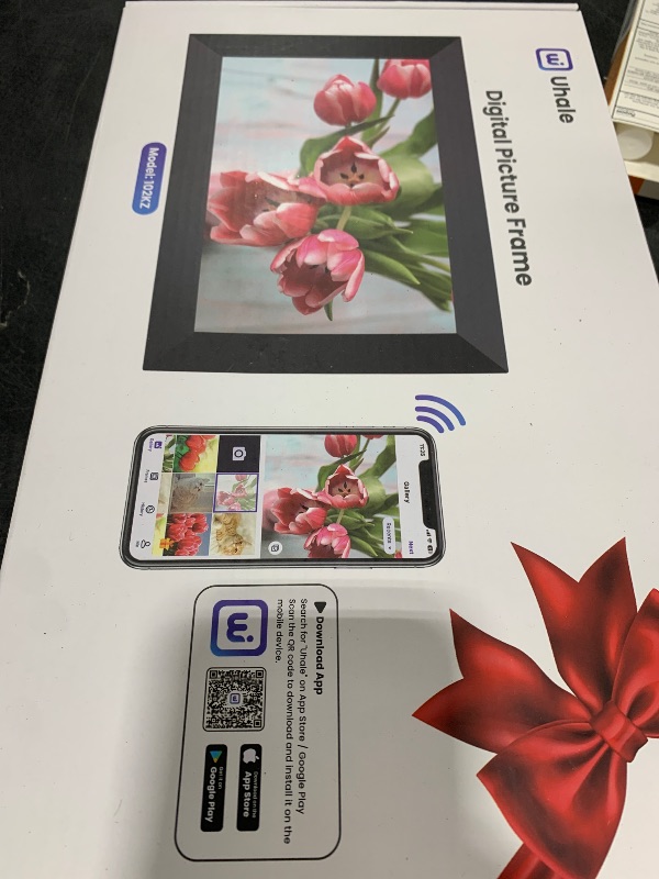 Photo 1 of Uhale Digital Picture Frame 32GB Storage 10.1 Inch WiFi Electronic Photo Frames SD Card Slot IPS Touch Screen HD Display Auto Rotate Slideshow Share Videos Photos Instantly Send Wishes Remotely