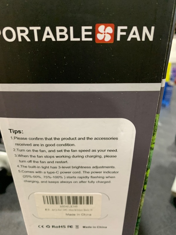 Photo 1 of 30000mAh Solar Fan with LED Lantern, 10W Solar Panel Rechargeable Battery Powered Camping Fan for Outside, 9 Inch Portable Battery Operated Hurricane Supplies for Picnic, Barbecue, Fishing, Travel