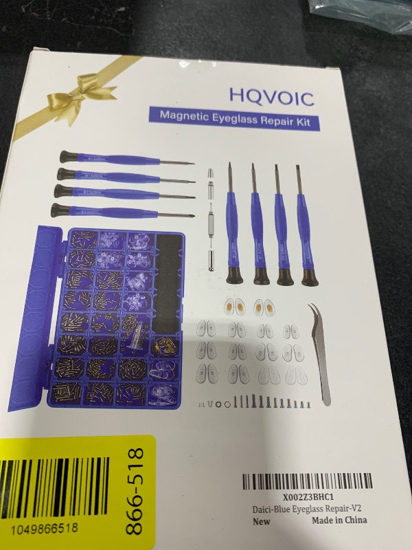 Photo 1 of Upgrade Version Magnetic Eye Glass Repairing Kit, Eyeglass Repair Tool Kit with Compact Screw Box Include Nose Pads, Precision Screwdriver Set, Screws, Tweezer for Eyeglass, Sunglass, Spectacles Watch