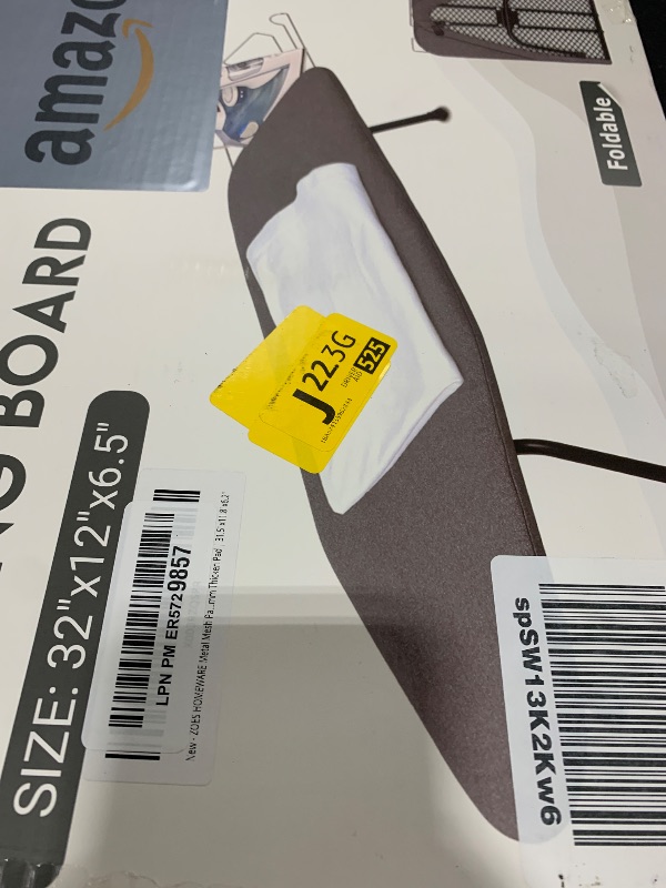 Photo 1 of ZOES HOMEWARE Metal Mesh Panel Tabletop Ironing Board | Foldable Iron Board | Heavy Duty Small Iron Board with Heat Resistant Cover and 100% Cotton 8mm Thicken Pad | 31.5"x11.8"x6.2"