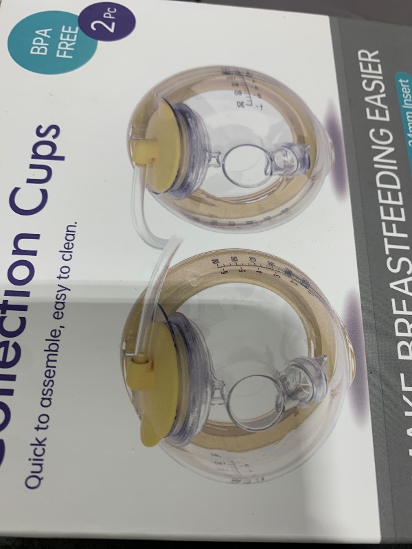 Photo 1 of Hands-Free Collection Cups Compatible with Spectra S1 S2 S9, Replace Breast Pump Kits Compatible with Medela Breast Pumps, Includes 27mm Flange + 17/19/21/24mm Inserts