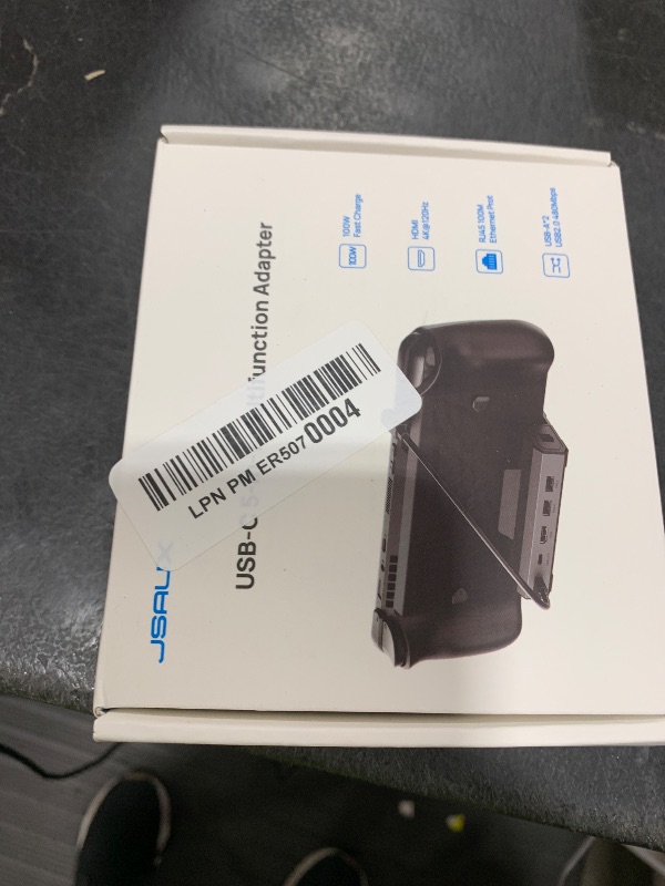 Photo 1 of JSAUX Upgraded Docking Station for Steam Deck OLED/ROG Ally X/Legion Go/MSI Claw, 5-in-1 Steam Deck Dock with HDMI 4K@120Hz, 100Mbps Ethernet, USB 2.0 and 100W Charge Compatible with Steam Deck-HB0602