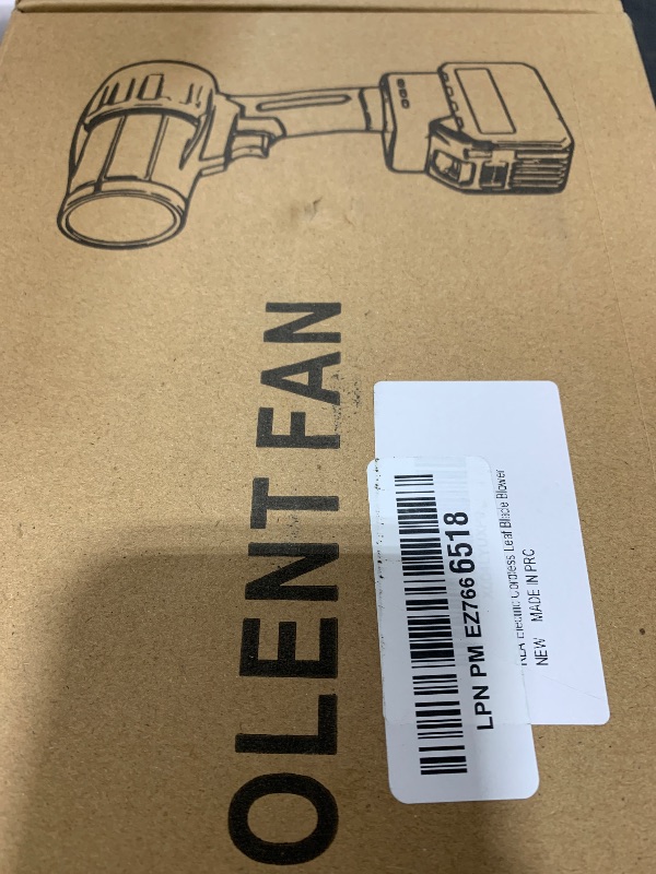 Photo 1 of Cordless Leaf Blower, Portable Handheld Electric Turbo Jet Blower with Adjustable Speed, 2 x 4.0Ah Batteries for Lawn Care, Patio Cleaning, Blowing Leaves, Lightweight and Powerful Dust Cleaner