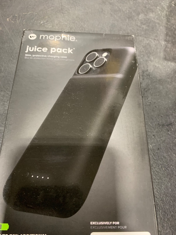 Photo 1 of Mophie Juice Pack Battery Case for iPhone 16 Pro Max - Slim Charging Case, Magnetic Back for Wallets & Mounts, +50% Extra Battery Life, Enhanced 6-Foot Drop Protection, Sustainable Material, Black
