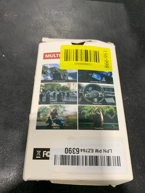 Photo 1 of Compact 1080P FHD Body Camera with 130° Wide Angle, 64GB Built-in Memory, IP64 Waterproof, Motion Detection & Long Battery Life for Law Enforcement, Sports, Dash Cam, Biking [NO-Night Vision]