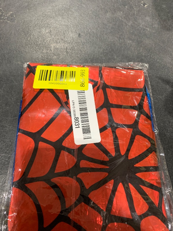 Photo 1 of Spider Birthday Banner, Red and Blue Spider Web Happy Birthday Letter Balloon Banner for Boys Kids Spider-Themed Decorations Halloween Party Supplies