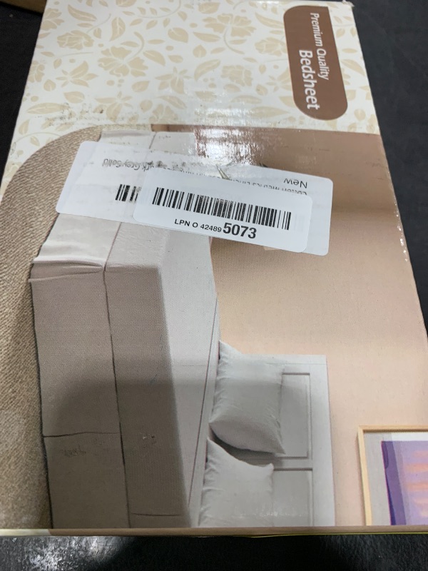 Photo 1 of Premium King Size Bedskirt 800TC 100% Egyptian Cotton Grey Bed Skirt King Size 16" Drop Length, Tailored Fit, Elegant Pleated Style - Grey