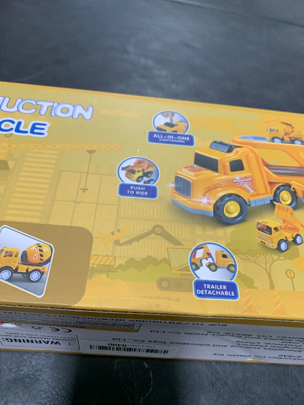 Photo 1 of Nicmore Construction Truck Toddler Toys Car: Toys for 1 2 3 4 Year Old Boy 5 in 1 Carrier Toys for Kids Age 1-3 2-4| 18 Months 2 Year Old Boy Christmas Birthday Gifts