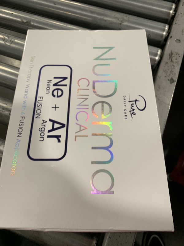 Photo 1 of NuDerma Clinical Skin Therapy Wand - Portable Skin Therapy Machine w 6 Fusion Neon + Argon Wands – Anti Aging - Clarifying - Skin Tightening & Radiance - Wrinkle Reducing