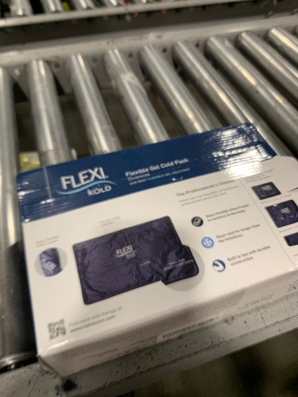 Photo 1 of FlexiKold Extra Large Gel Soft Flexible Ice Pack for Injuries – Ice Compress, Ice Pad, & Flat Ice Wrap for Post Surgery for Injuries of Shoulder, HIPS & Full Back – XL – Oversize 13” x 21.5”