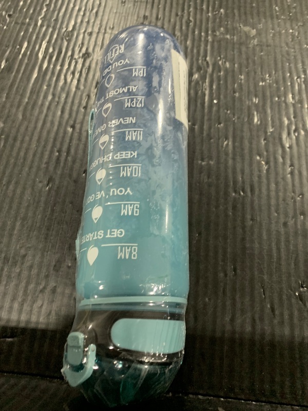 Photo 1 of Enerbone 32 oz Drinking Water Bottle with Times to Drink and Straw, Motivational with Carrying Strap, Leakproof BPA & Toxic Free, Ensure You Drink Enough Water for Fitness Gym Outdoor