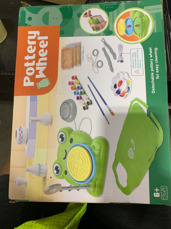 Photo 1 of Pottery Wheel for Kids - Complete Pottery Painting Kit Arts and Crafts for Kids Ages 8-12 with 3 Pack Air Dry Clay Art Supplies Toys for Girls Boy Birthday Gift for 6 7 8 9 10 11 12+