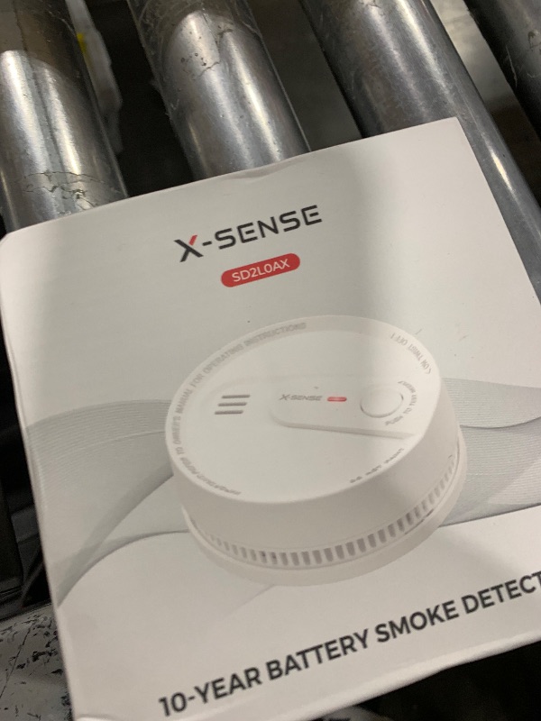 Photo 1 of X-Sense  Detector, 10-Year Battery Smoke Fire Alarm with Photoelectric Sensor, LED Indicator & Silence Button, 1-Pack