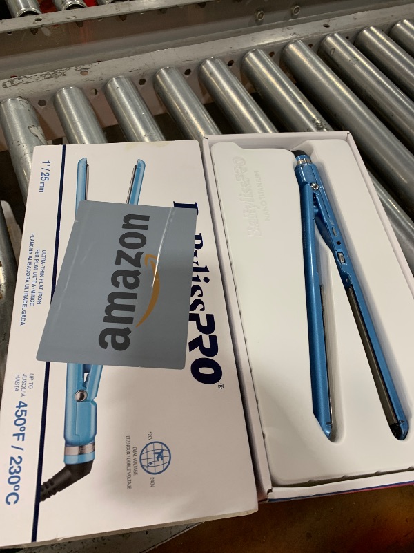 Photo 1 of BaBylissPRO Nano Titanium Flat Iron Hair Straightener , 1/2" Ultra- Thin Hair Straightener Iron for Professional Salon Results and All Hair Types