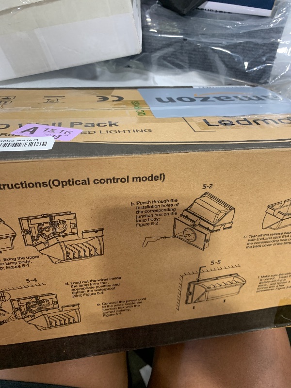Photo 1 of ledmo LED Wall Pack Light 150w Waterproof Ultra Bright Outdoor Lights Wall Mount 5000K 21000lm Commercial and Industrial Security Flood Lighting Exterior Fixture 100-277V Equivalent Energy Save