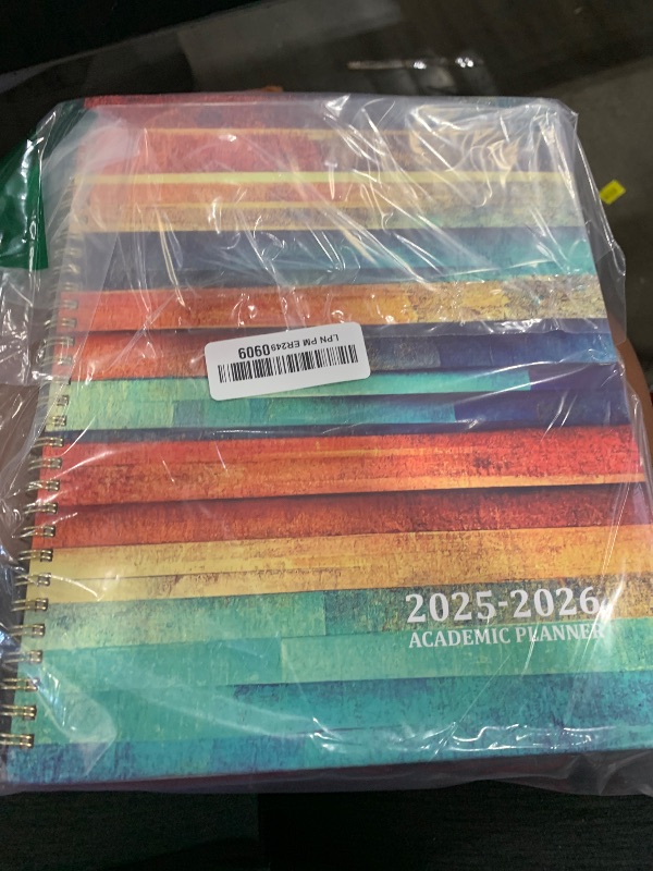 Photo 1 of 8.5" x 11" Academic Planner 2025-2026, Weekly & Monthly Calendar Planner Book, July 2025 – June 2026, Large Hardcover Organizer with Tabs, Perfect for Teachers, Students, Women & Men – A4, Wood