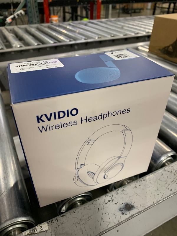 Photo 1 of KVIDIO Bluetooth Headphones Over Ear, 65 Hours Playtime Wireless Headphones with Microphone, Foldable Lightweight Headset with Deep Bass, HiFi Stereo Sound Low Latency for Travel Work Cellphone