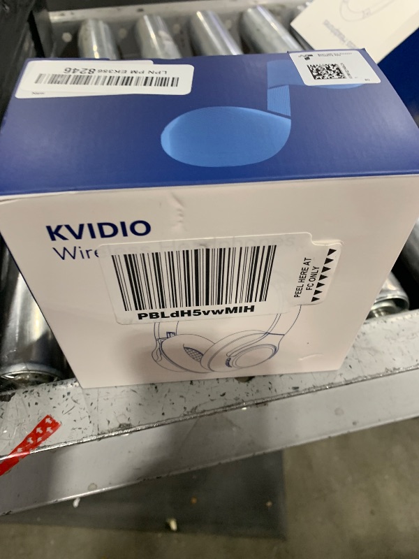 Photo 1 of KVIDIO Bluetooth Headphones Over Ear, 65 Hours Playtime Wireless Headphones with Microphone, Foldable Lightweight Headset with Deep Bass, HiFi Stereo Sound Low Latency for Travel Work Cellphone
