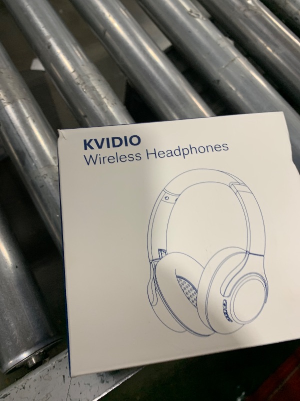 Photo 1 of KVIDIO Bluetooth Headphones Over Ear, 65 Hours Playtime Wireless Headphones with Microphone, Foldable Lightweight Headset with Deep Bass, HiFi Stereo Sound Low Latency for Travel Work Cellphone