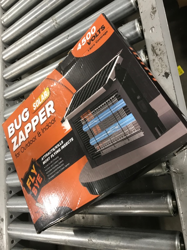 Photo 1 of OnBeam Solar Bug Zapper Outdoor, Mosquito Zapper Waterproof Electric Fly Zapper Rechargeable Mosquito Killer Lamp with 10W Solar Panel, 4500V Cordless Fly Trap for Backyard, Patio, Garden, RV, Camping