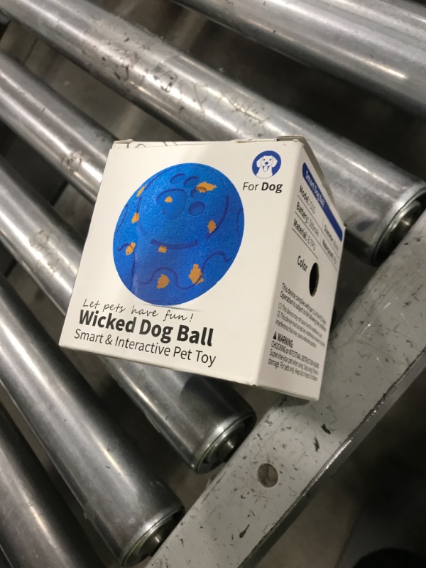 Photo 1 of Fsitego Dog Balls: Interactive Dog Ball Auto Rolling - Interactive Dog Toys for Aggressive Chewers - Bouncy & Throwable, Type-C Rechargeable, Washable, for Small & Medium & Large Dogs – Blue