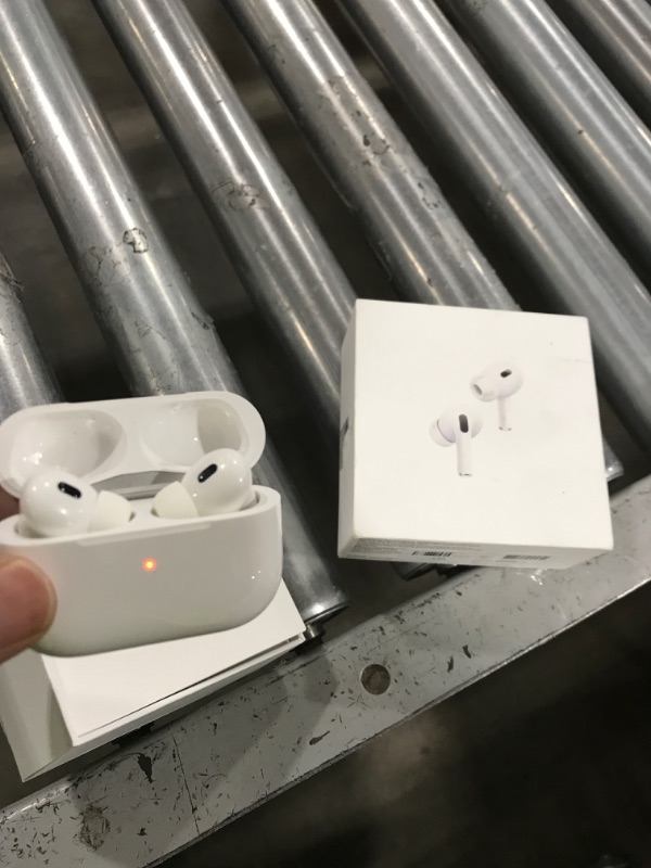Photo 1 of Apple AirPods Pro 2 Wireless Earbuds, Active Noise Cancellation, Hearing Aid Feature, Bluetooth Headphones, Transparency, Personalized Spatial Audio, High-Fidelity Sound, H2 Chip, USB-C Charging