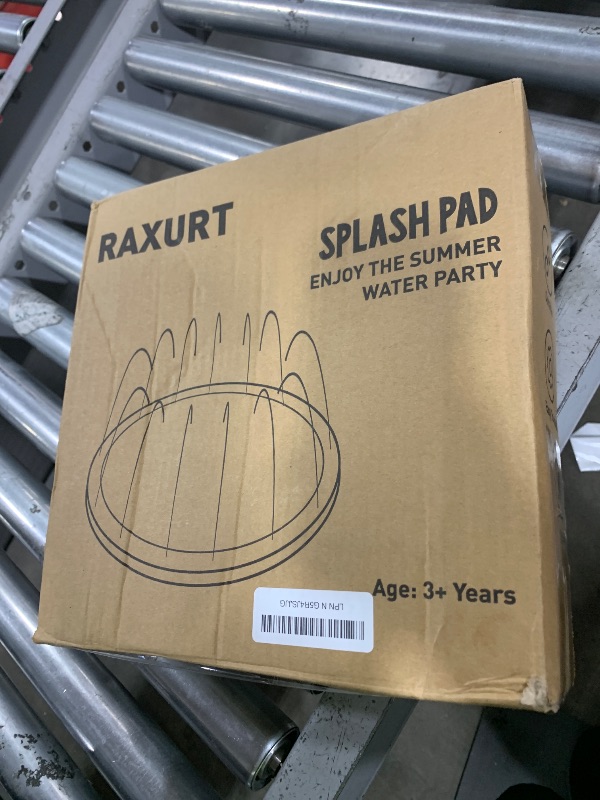 Photo 1 of Raxurt Splash Pad for Kids and Dogs, 118'' Super Large Anti-Slip Splash Sprinkler Pad for Baby Toddler, Thicken Splash Pad Dog Pool Summer Outdoor Water Toys, 9.8FT Colorful
