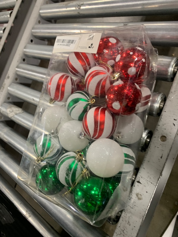 Photo 1 of Christmas Balls Ornaments for Xmas Tree- 30Pcs Shatterproof Christmas Tree Decorations, 2.36" Hanging Balls Muti-Color Xmas Ball Ornaments Set for Holiday Party Decoration Perfect Super Bulbs