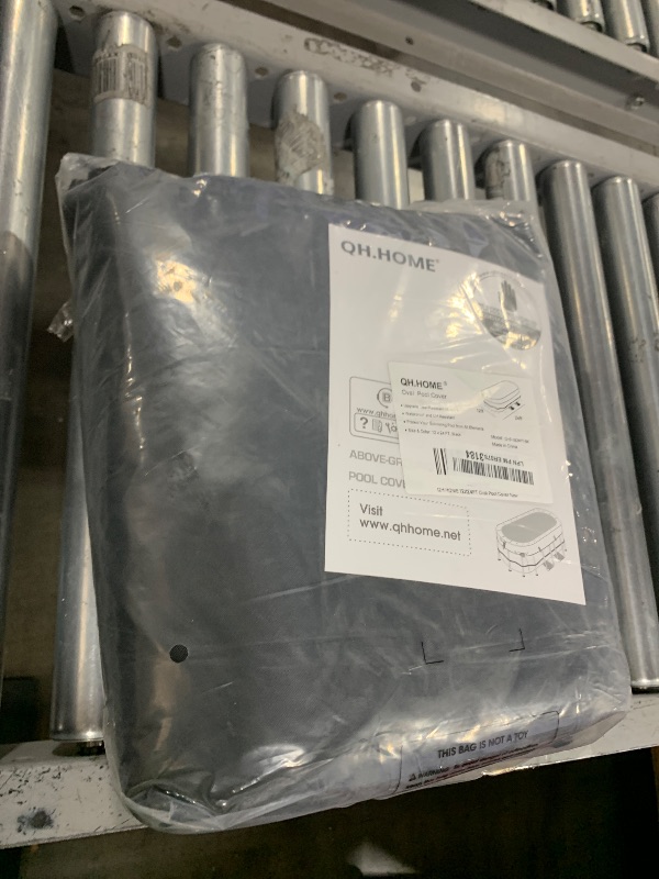 Photo 1 of QH.HOME Winter Oval Pool Cover for 12x24 Ft Bestway/Intex/Coleman Frame Oval Pool, [2025 Upgraded Heavy Duty Fabric Durable&Ultimate Windproof] with Fast Tightening Ratchet,Cold and UV Resistant