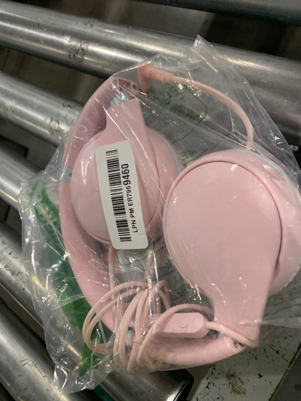 Photo 1 of weneed Kids Headphones Wired with Microphone, Over Ear 85/94dB Volume Limited Headphones with Share Port, Stereo Sound Foldable Headset for Teens/Boys/Girls - Pink