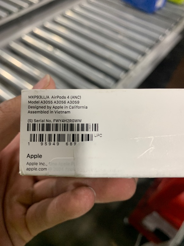Photo 1 of Apple AirPods 4 Wireless Earbuds, Bluetooth Headphones, with Active Noise Cancellation, Adaptive Audio, Transparency Mode, Personalized Spatial Audio, USB-C Charging Case, Wireless Charging, H2 Chip