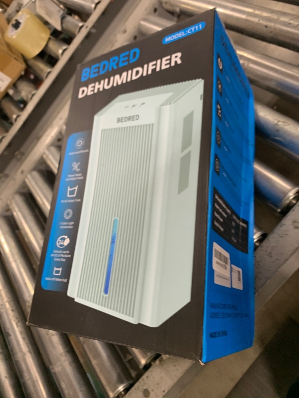Photo 1 of Dehumidifier,95OZ Dehumidifier for Home 1000 Sq.Ft - Quiet with Auto Shut Off & Relaxing 7 Color Ambient Light,Ideal for Livingroom, Bedroom, Basement(Pale Turquoise)