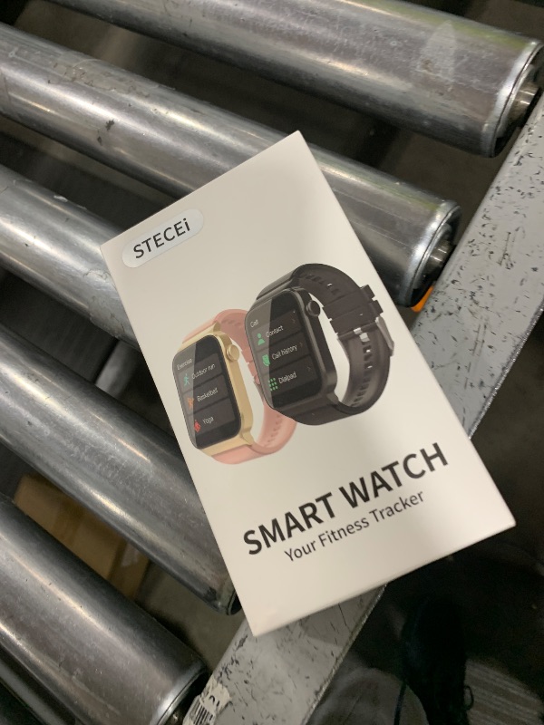 Photo 1 of STECEi Smart Watch for Men Women Bluetooth Call, 1.85" HD Screen Smartwatch with Heart Rate/Sleep Monitor, 110+ Sport Modes Activity Trackers IP68 Waterproof, Fitness Watch Android iOS, Carbon Black
