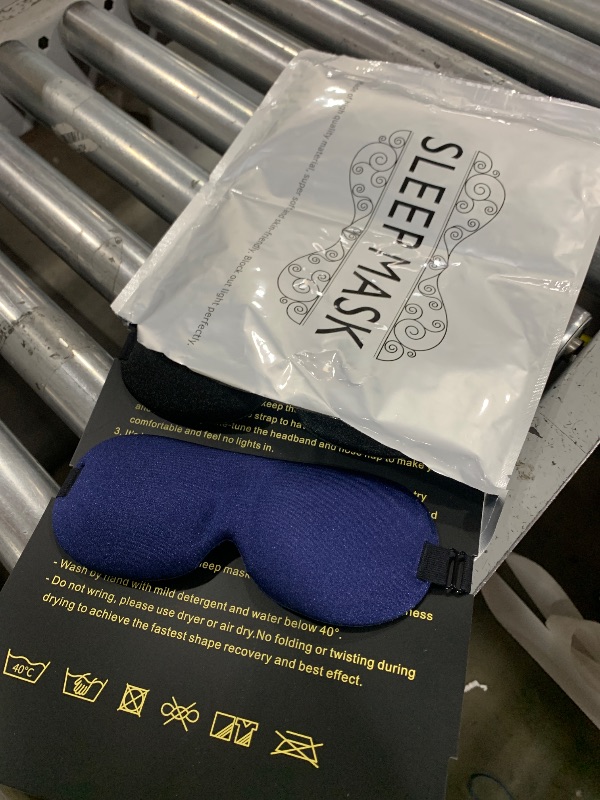 Photo 1 of LKY DIGITAL Sleep Mask for Side Sleeper 3 Pack, Blackout 3D Eye Mask for Sleeping, Night Blindfold for Men Women