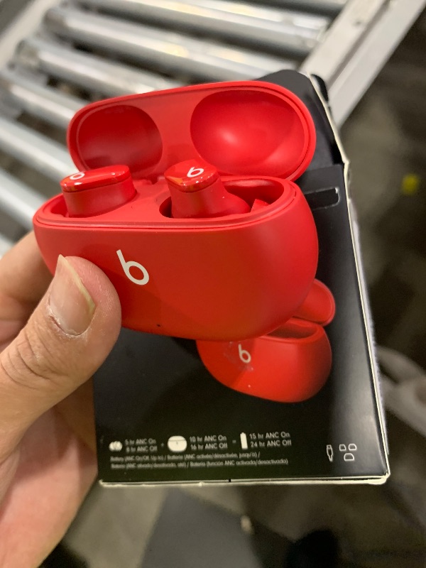 Photo 1 of Beats Studio Buds - True Wireless Noise Cancelling Earbuds - Compatible with Apple & Android, Built-in Microphone, IPX4 Rating, Sweat Resistant Earphones, Class 1 Bluetooth Headphones - Red