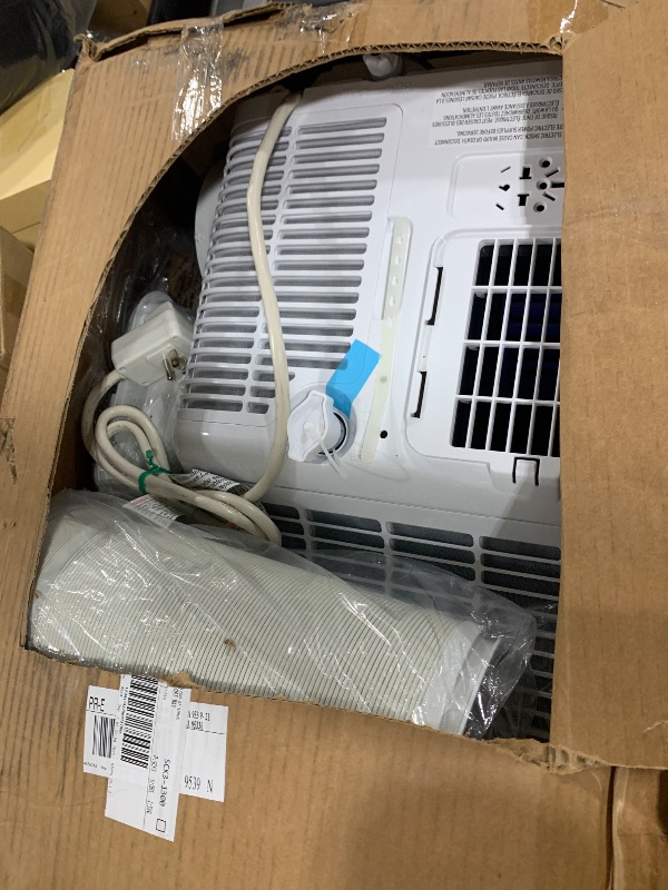 Photo 1 of BLACK+DECKER Portable Air Conditioner, 9,000 BTU (5,300 BTU SACC) for Rooms up to 400 Sq. Ft., Portable AC with Follow Me Remote Control and Window Kit, BPACT08WT, White