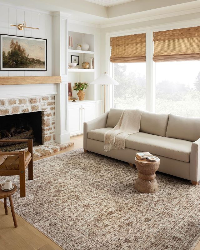 Photo 1 of *damaged Loloi Sorrento Collection SOR-01 Bark/Natural 5'-3" x 7'-6" Area Rug