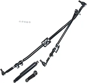 Photo 1 of Steering Linkage Drag Link Tie Rod Upgrade Pitman Arm and Damper Drag Kit Replacement for Ram 1500/2500/3500 Pickup 4 x 4 Model 2003-2013